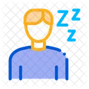 Man Dream Drowsiness Icon