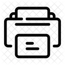 Drucken Drucker Papier Symbol