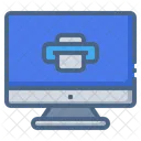 Drucken Monitor Bildschirm Symbol