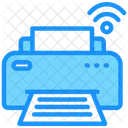 Drucker Papier WLAN Symbol