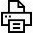 Drucker Wechselstrom Audiobuchse Symbol