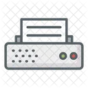 Drucker Elektronik Maschine Symbol