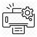 Druckereinstellungen Wartung Konfiguration Symbol