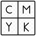 Druckfarbe Schema Druck Symbol