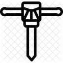 Pressluftbohrer Bohrer Pneumatisch Symbol