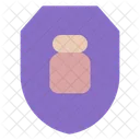 Flat Drug Bottle Icon