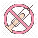 Drug Abuse Prohibited Prohibit Icon