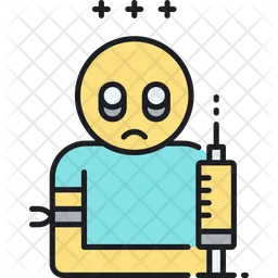 Drug Addiction Icon - Download in Colored Outline Style