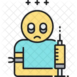 Drug Addiction Icon - Download in Colored Outline Style Drug Addiction Icon - Download in Colored Outline Style