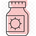 Drug Bottle Color Shadow Thinline Icon Icon