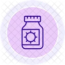 Drug Bottle Color Circle Icon Icon