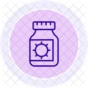 Drug Bottle Color Circle Icon Icon
