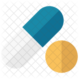 Drug capsule and pill Icon