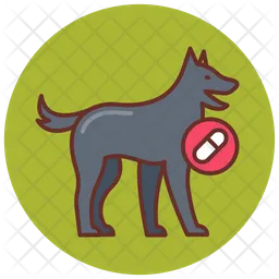 Drug detection dog  Icon