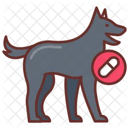 Drug detection dog  Icon