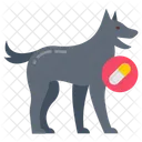 Drug detection dog  Icône