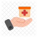 Drug Donation Medicine Cure Icon