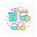 Drug Manufacturing Pharmaceutical Products Quality Control Icon