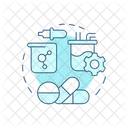 Drug Manufacturing Pharmaceutical Products Quality Control Icon