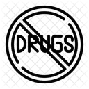 Drug Prohibition Drug Restriction No Drugs Icon