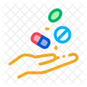 Medical Drugs Hand Icon