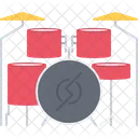 Drum Kit Music Icon