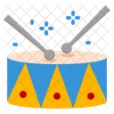 Drum Circus Musical Instrument Carnival Party Sound Icon