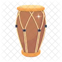 A Flat Design Of Drum Icône