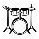 Drum Set Band Percussion Icon