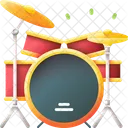Drum Set Drum Musical Instrument Icon