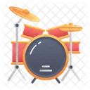 Drum Set Percussion Snare Icon