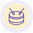 Drummer Line Icon Icon