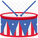 Drums 4th Of July Independence Day Icon