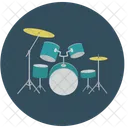 Drumset Music Equipment Icon