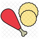 Poultry Chicken Leg Piece Icon