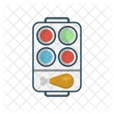Drumstick Fastfood Plate Icon