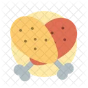 Drumstick Chicken Fried Icon