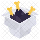 Drumstick Bucket Chicken Piece Leg Piece Icon