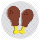 Drumsticks Chicken Legs Turkey Legs Icon