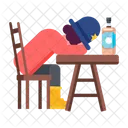 Drunk Cowboy Drunk Man Cowboy Sleeping Icon