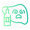 Drunk Liver Human Organ Icon