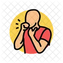 Dry Cough Disease Icon