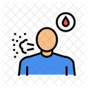 Dry Cough Blood Icon