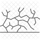 Dry Cracked Soil Dry Cracked Icon