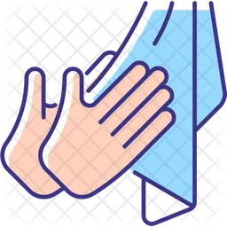 Dry hands towel  Icon