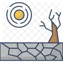 Dry Land Drought Arid Land Icon