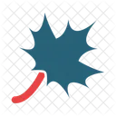Dry Leaf Autumn Nature Icon