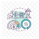 Geothermal Dry Renewable Icon