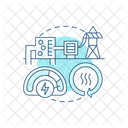 Geothermal Dry Energy Icon