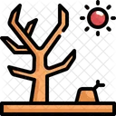 Dry Tree Natural Disaster Icon